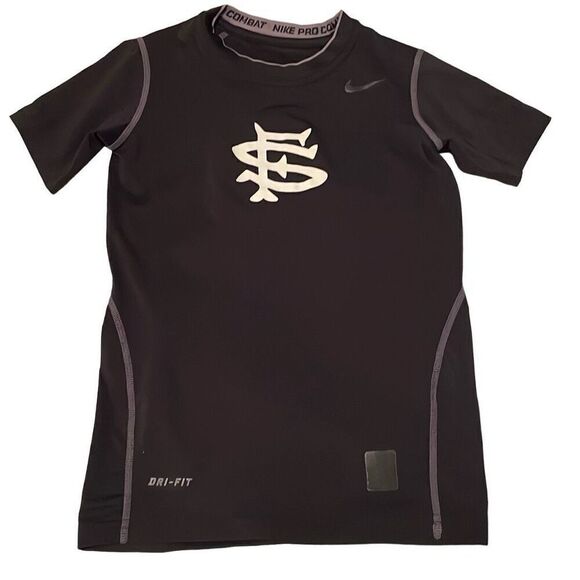 EUC Nike Black SF Giants Short Sleeve Dri-Fit Fitted Short Sleeve Tee - Size Sma - Picture 1 of 6